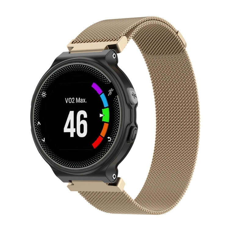 Milanese Watch Band for Garmin Forerunner 235 22cm(Champagne Gold)