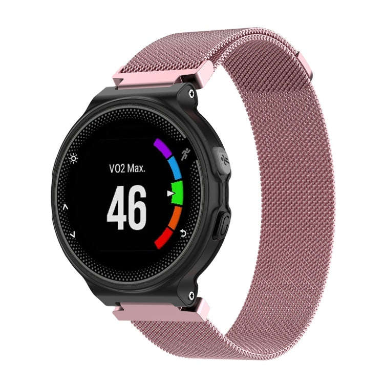 Milanese Watch Band for Garmin Forerunner 235 22cm(Pink)