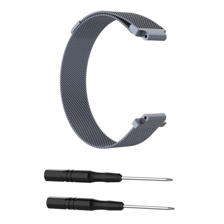 Milanese Watch Band for Garmin Forerunner 235 22cm(Grey)