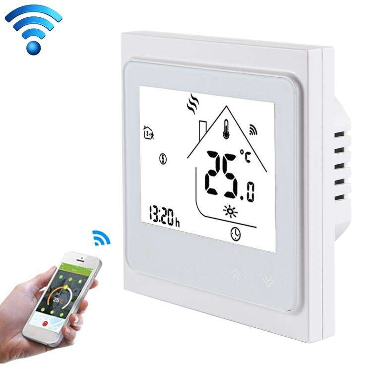 BHT-002GBLW 16A Load Electronic Heating Type LCD Digital Heating Room Thermostat with Sensor & Ti...