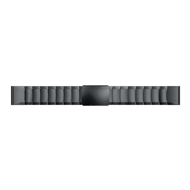 Quick Dismantling Steel Watch Band for Garmin Fenix 5 22mm(Black)