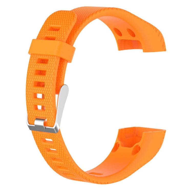 Smart Watch Silicone Watch Band for Garmin Vivosmart HR+(Orange)