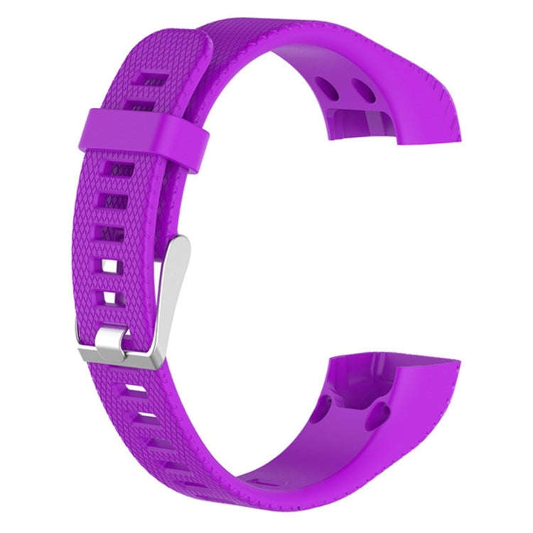 Smart Watch Silicone Watch Band for Garmin Vivosmart HR+(Purple)