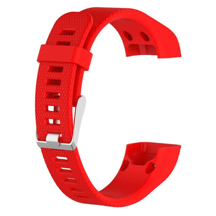 Smart Watch Silicone Watch Band for Garmin Vivosmart HR+(Red)