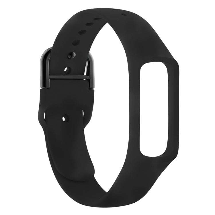 Smart Watch Pure Color Silicone Watch Band for Galaxy Fit-e(Black)