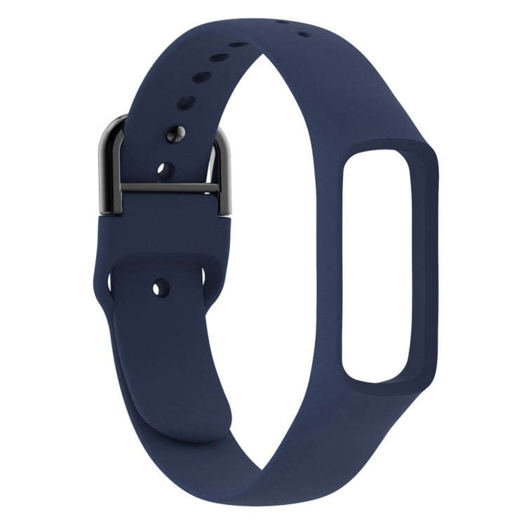 Smart Watch Pure Color Silicone Watch Band for Galaxy Fit-e(Dark Blue)