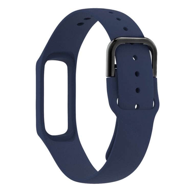 Smart Watch Pure Color Silicone Watch Band for Galaxy Fit-e(Dark Blue)