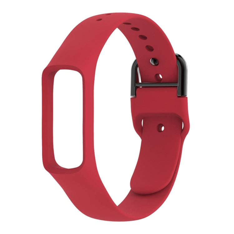 Smart Watch Pure Color Silicone Watch Band for Galaxy Fit-e(Red)