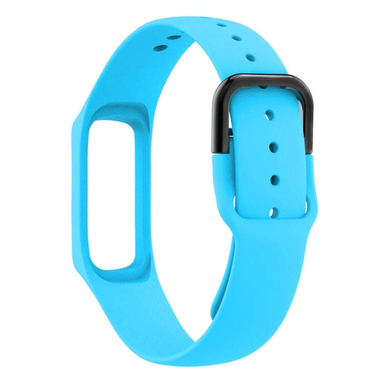 Smart Watch Pure Color Silicone Watch Band for Galaxy Fit-e(Sky Blue)