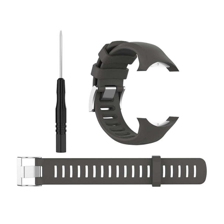 Smart Watch Silicone Watch Band for Suunto D6i(Grey)