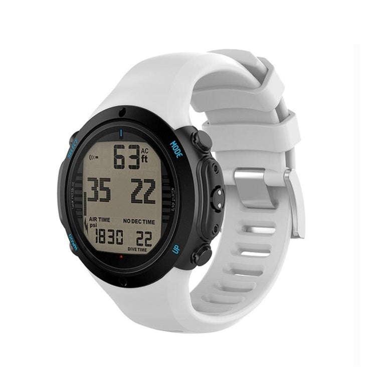 Smart Watch Silicone Watch Band for Suunto D6i(White)