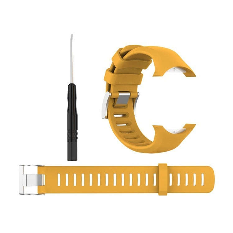 Smart Watch Silicone Watch Band for Suunto D6i(Yellow)
