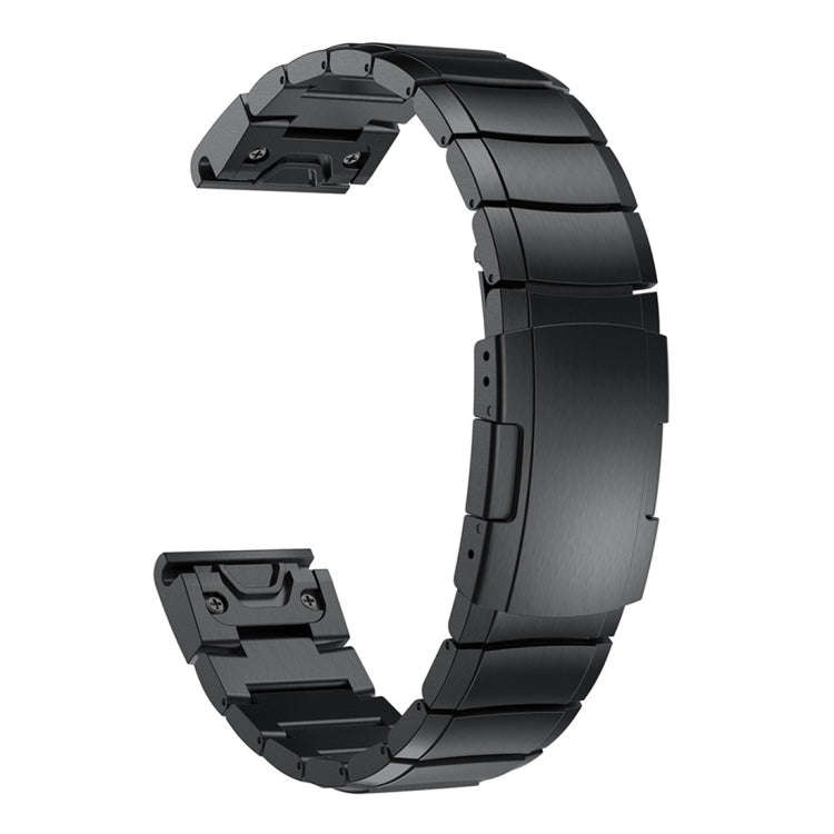 Quick Dismantling Steel Watch Band for Garmin Fenix 5S 20mm(Black)