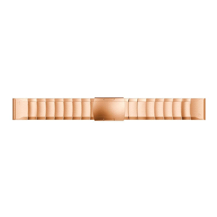 Quick Dismantling Steel Watch Band for Garmin Fenix 5X 26mm(Rose Gold)