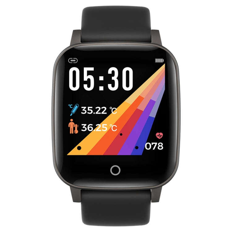 T1 Body Temperature Measurement Smart Sports Watch, 1.3 inch Screen, IP67 Waterproof, Support Aut...