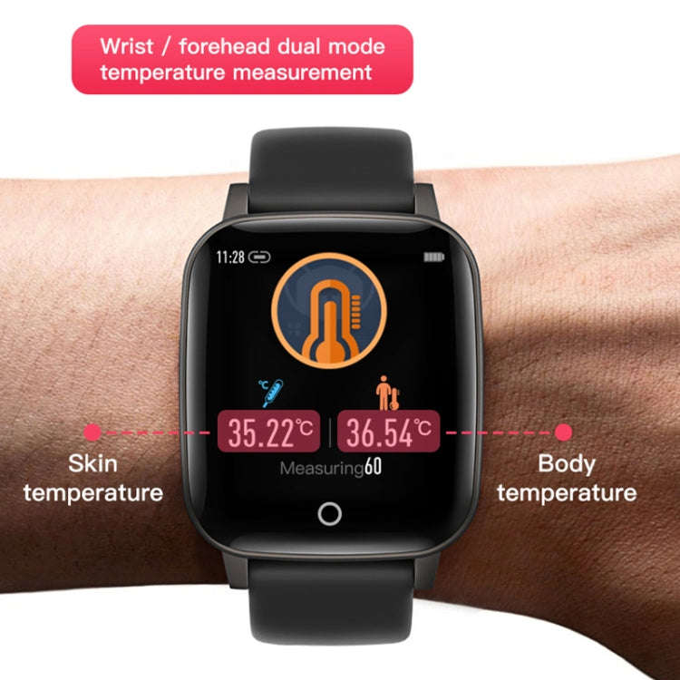 T1 Body Temperature Measurement Smart Sports Watch, 1.3 inch Screen, IP67 Waterproof, Support Aut...