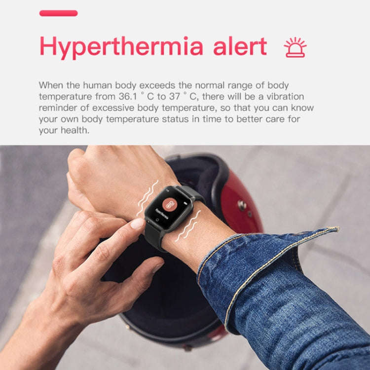 T1 Body Temperature Measurement Smart Sports Watch, 1.3 inch Screen, IP67 Waterproof, Support Aut...