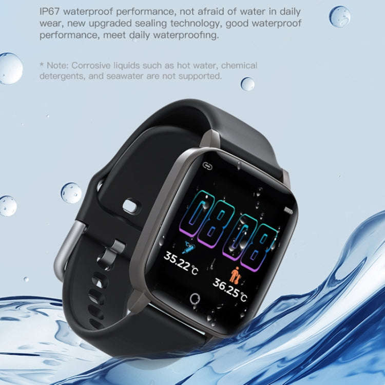T1 Body Temperature Measurement Smart Sports Watch, 1.3 inch Screen, IP67 Waterproof, Support Aut...