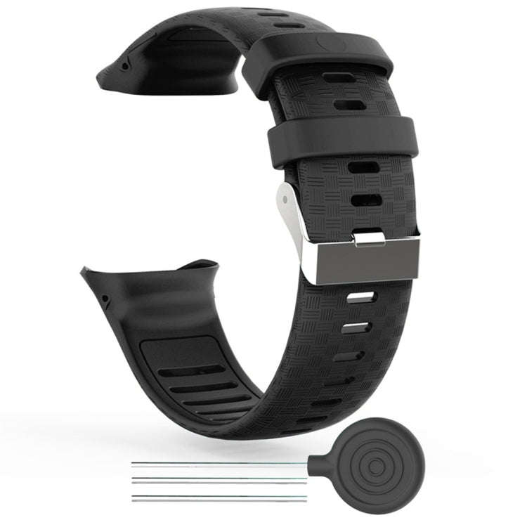 For Polar Vantage V Silicone Smart Watch Watch Band(Black)