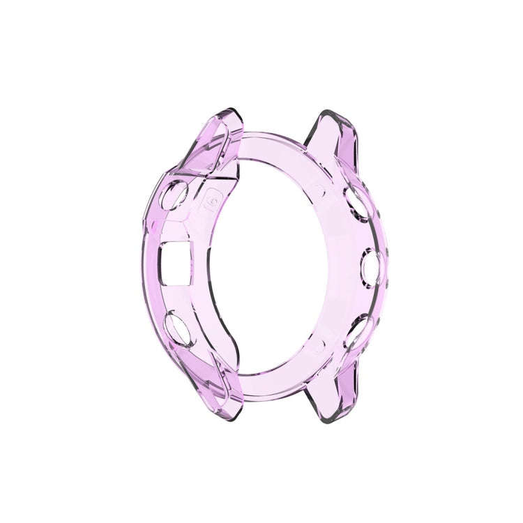 For Garmin Fenix 6 TPU Half Coverage Smart Watch Protevtice Case(Purple)