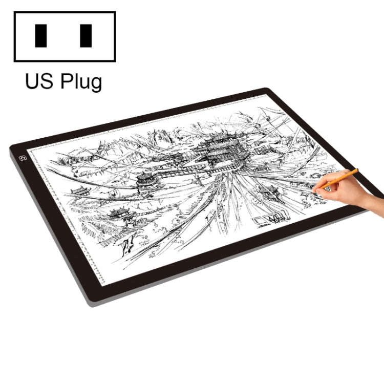 23W 12V LED Three Level of Brightness Dimmable A2 Acrylic Copy Boards Anime Sketch Drawing Sketch...