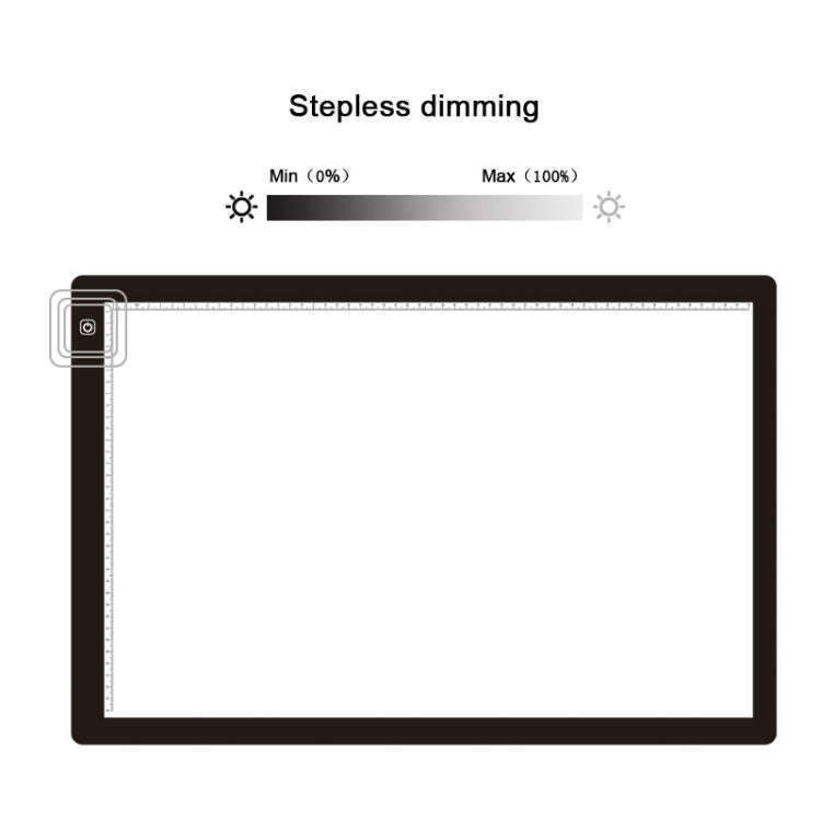 23W 12V LED Three Level of Brightness Dimmable A2 Acrylic Copy Boards Anime Sketch Drawing Sketch...