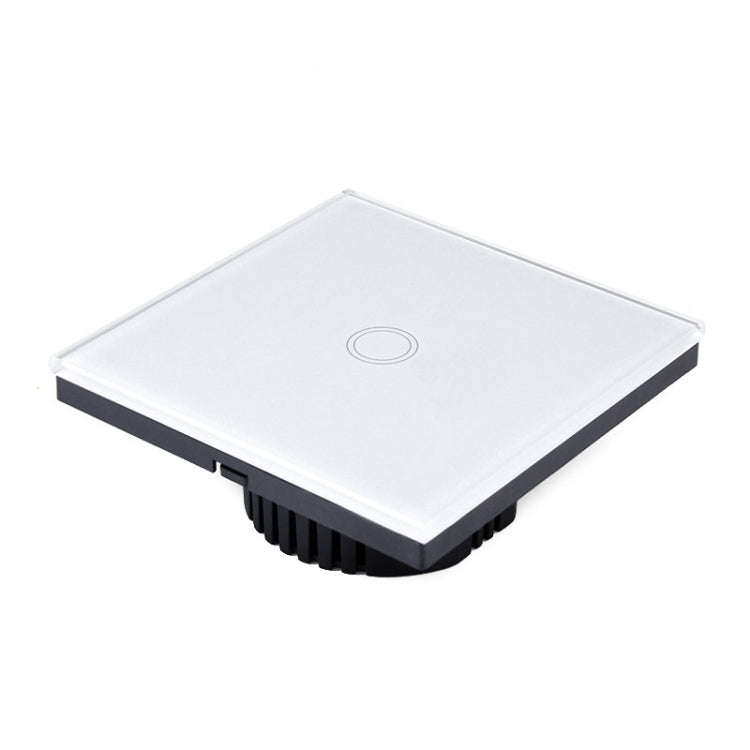 86mm 1 Gang Tempered Glass Panel Wall Switch Smart Home Light Touch Switch with RF433 Remote Cont...