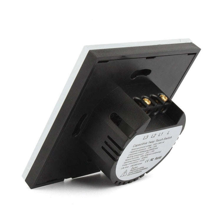 86mm 1 Gang Tempered Glass Panel Wall Switch Smart Home Light Touch Switch with RF433 Remote Cont...