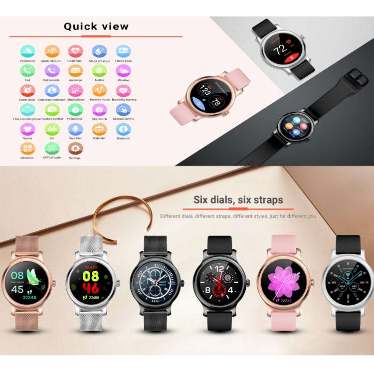 SMA-R2 1.3 inches IPS Screen Smart Watch IP65 Waterproof,Support Call /Message Reminder /Dual-mod...