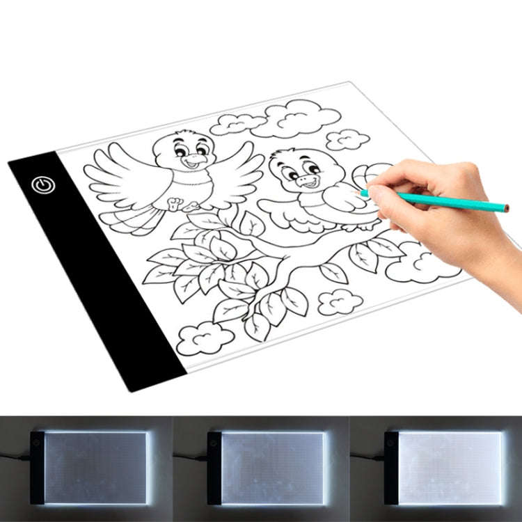 2.2W 5V LED Three Level of Brightness Dimmable A5 Acrylic USB Copy Boards Anime Sketch Drawing Sk...