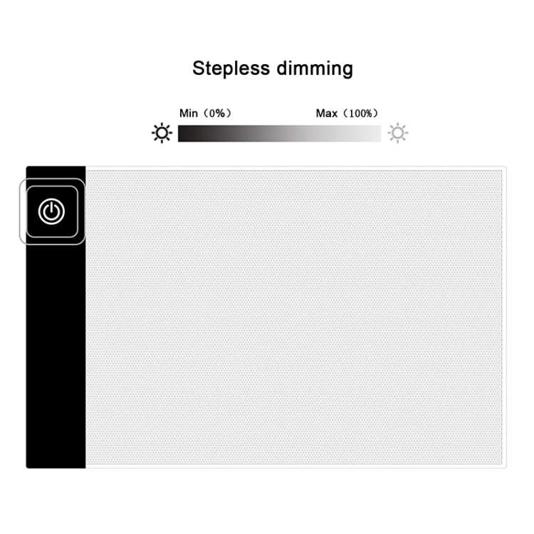 2.2W 5V LED Three Level of Brightness Dimmable A5 Acrylic USB Copy Boards Anime Sketch Drawing Sk...