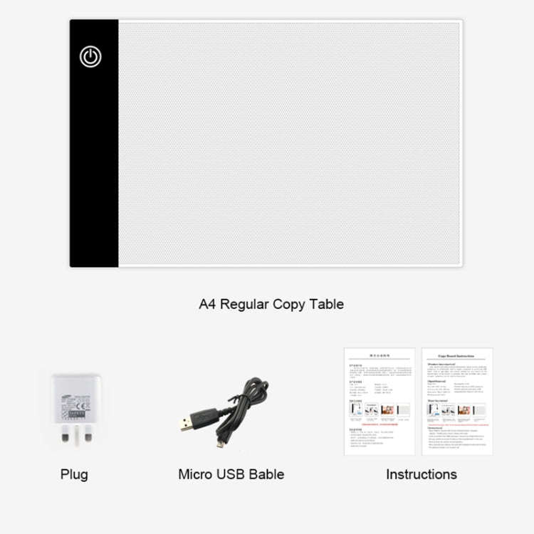 2.2W 5V LED Three Level of Brightness Dimmable A5 Acrylic USB Copy Boards Anime Sketch Drawing Sk...