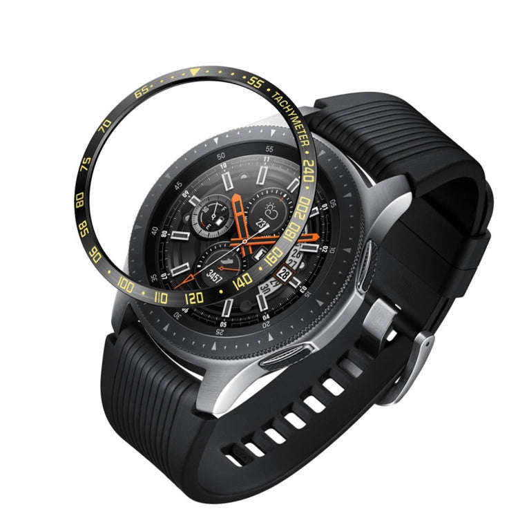 Dial Steel Protective Frame for Galaxy Watch 42mm(Black Gold)