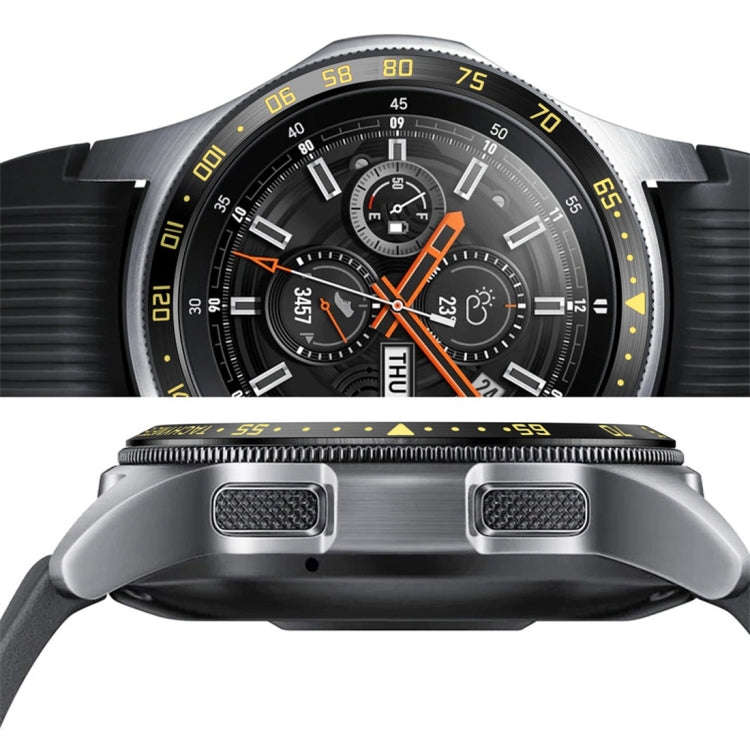 Dial Steel Protective Frame for Galaxy Watch 42mm(Black Gold)