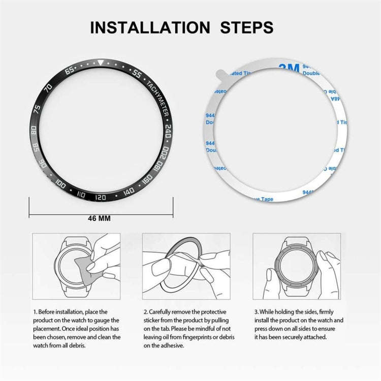 Dial Steel Protective Frame for Galaxy Watch 42mm(Black Gold)