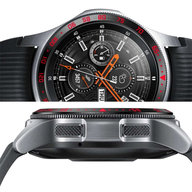 Dial Steel Protective Frame for Galaxy Watch 42mm(Black Red)