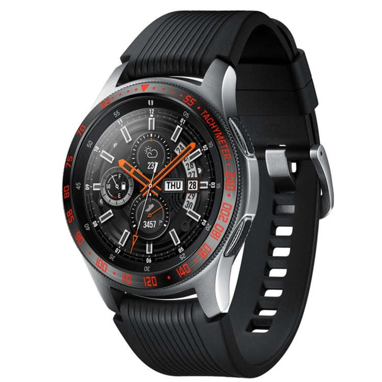 Dial Steel Protective Frame for Galaxy Watch 42mm(Black Red)