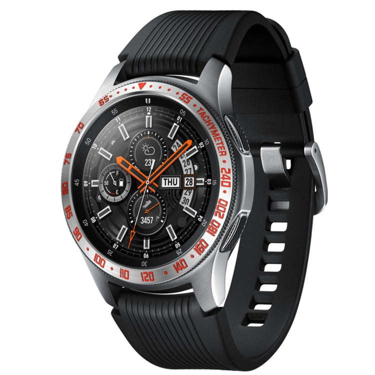 Dial Steel Protective Frame for Galaxy Watch 42mm(Red + White)