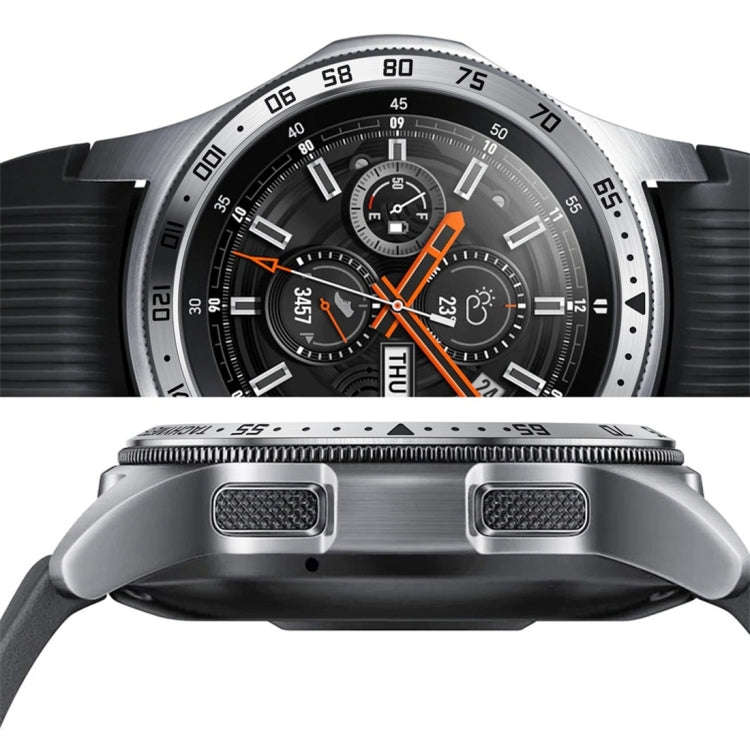 Dial Steel Protective Frame for Galaxy Watch 42mm(White + Black)