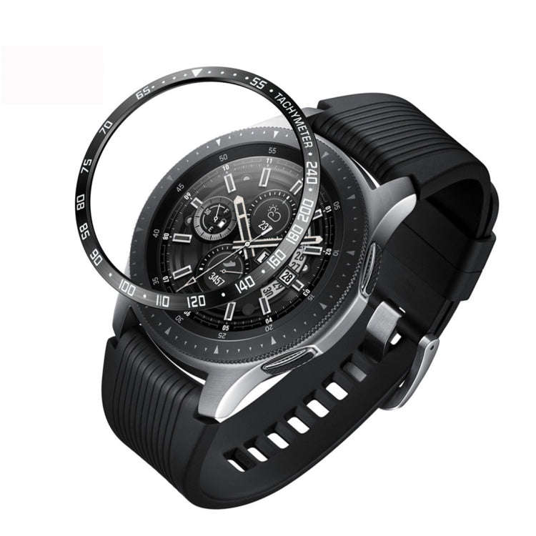 Dial Steel Protective Frame for Galaxy Watch 46mm(Black White)