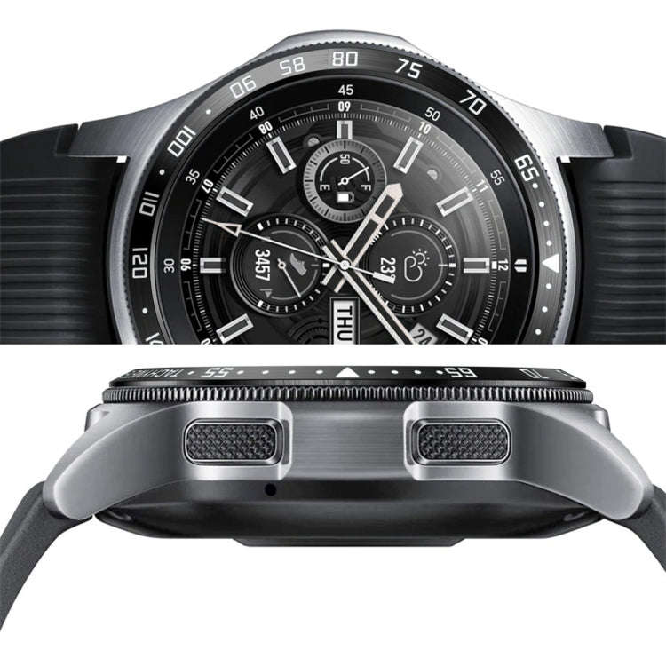 Dial Steel Protective Frame for Galaxy Watch 46mm(Black White)