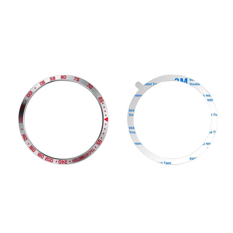 Dial Steel Protective Frame for Galaxy Watch 46mm(Red + White)