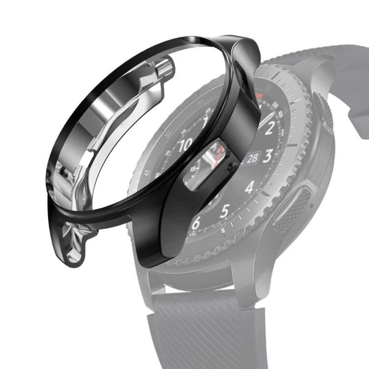 TPU Plated Shockproof Case for Samsung Gear S3 Frontier Smartwatch 46mm(Silver Grey)