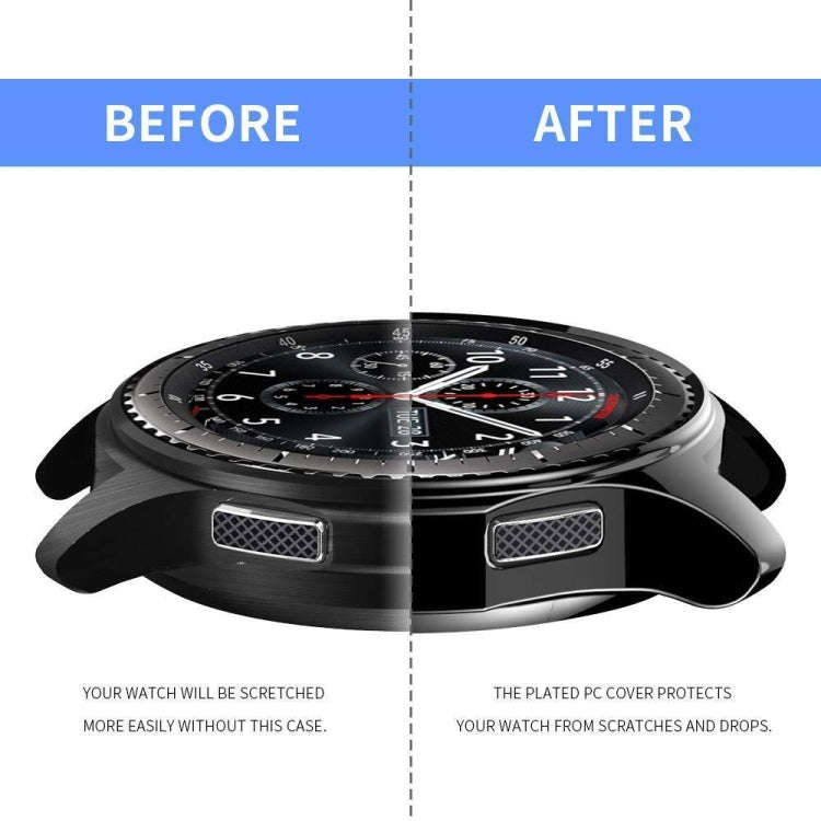 TPU Plated Shockproof Case for Samsung Gear S3 Frontier Smartwatch 46mm(Silver Grey)