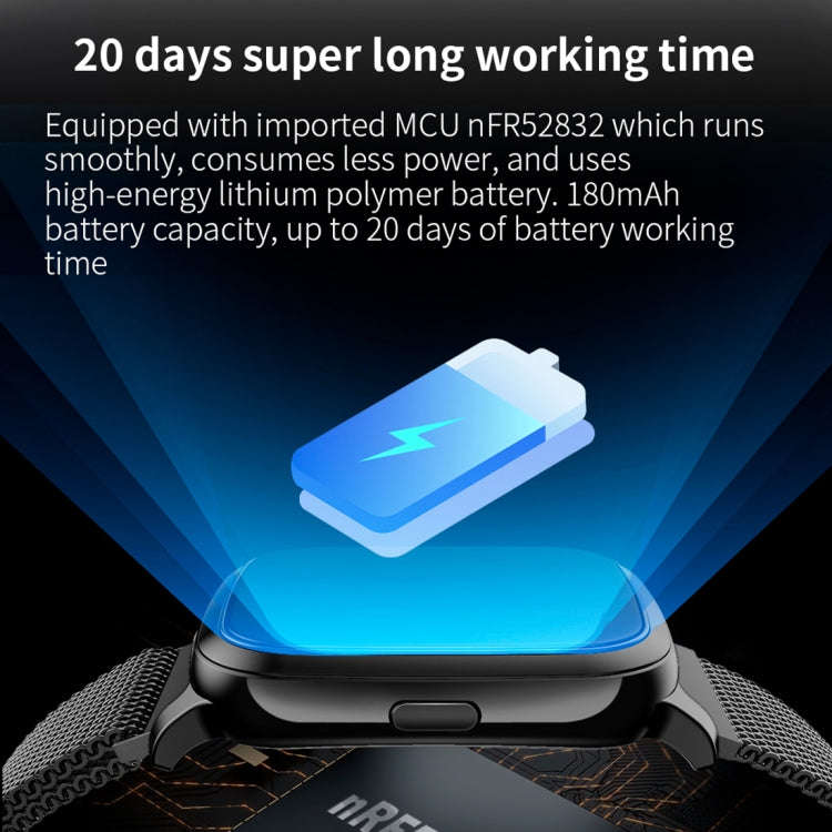 CV06 1.3 inch TFT Color Screen TPU Watch Band Smart Bracelet, Support Call Reminder/ Heart Rate M...