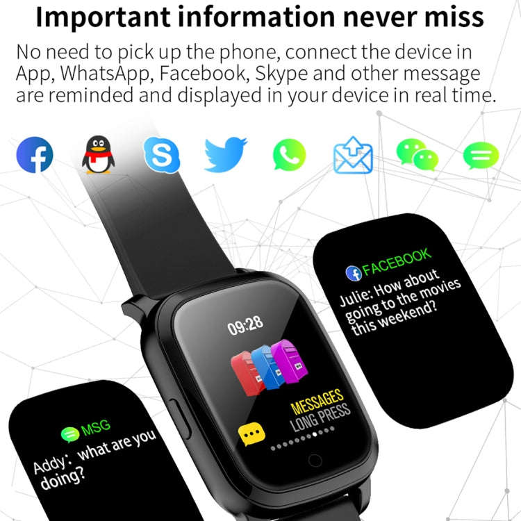 CV06 1.3 inch TFT Color Screen TPU Watch Band Smart Bracelet, Support Call Reminder/ Heart Rate M...