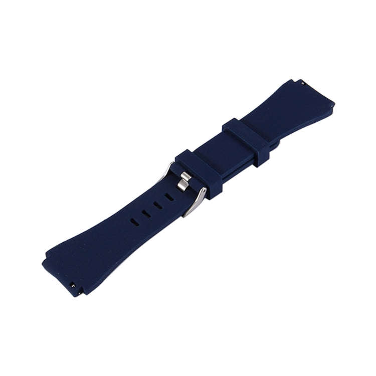 For Samsung Gear S3 Classic Smart Watch Silicone Watchband, Length: about 22.4cm(Dark Blue)