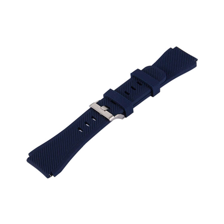 For Samsung Gear S3 Classic Smart Watch Silicone Watchband, Length: about 22.4cm(Dark Blue)