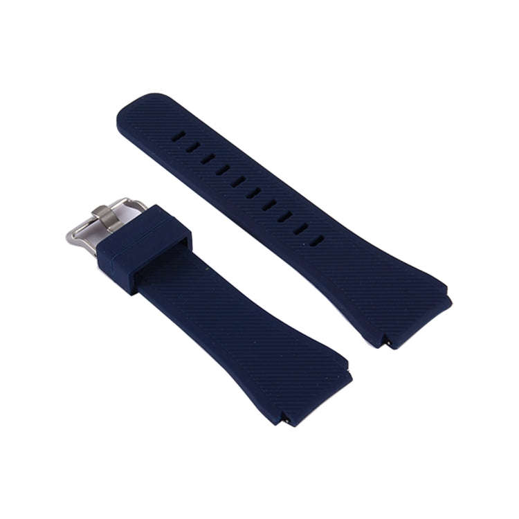 For Samsung Gear S3 Classic Smart Watch Silicone Watchband, Length: about 22.4cm(Dark Blue)
