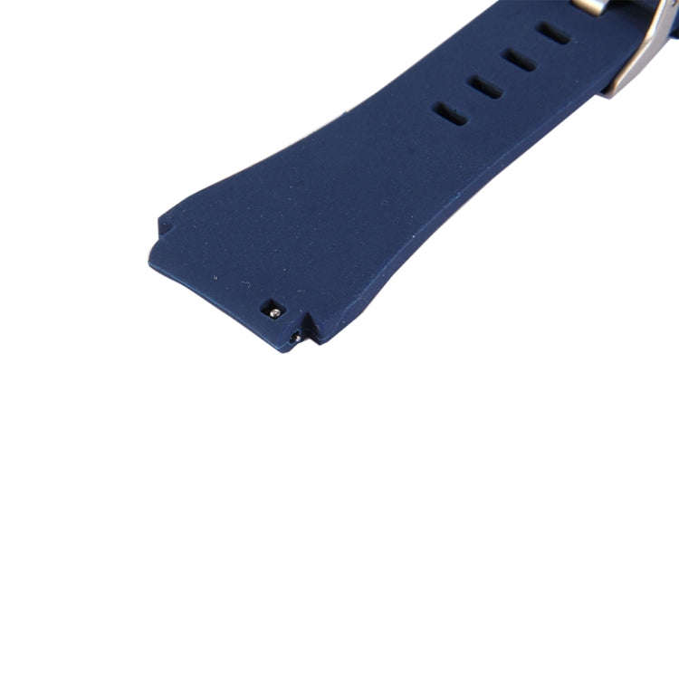 For Samsung Gear S3 Classic Smart Watch Silicone Watchband, Length: about 22.4cm(Dark Blue)